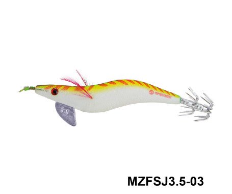 AQUA MARINE - Cloth Squid Jig Lure with Glow (3.5)